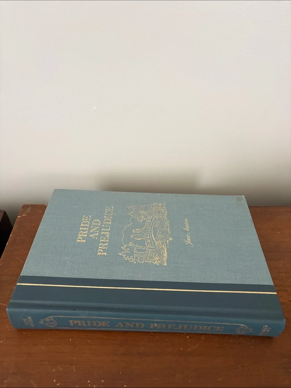 Pride and Prejudice Hardcover Book - Light Blue with Gold Foil